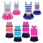 Kids Girls One-piece Swimwear Summer Bathing Suit Swimsuit Soft Beachwear Suit