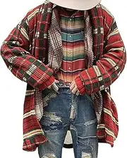 [Sinzelimin] Men's Knitwear Cardigan Fashion Fall Winter Coat Folk-Custom Flat Knitted Loose Plus Size Long Windbreaker Jacket
