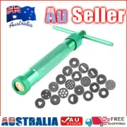 Great Sugar Paste Extruder Clay Craft Gun&20 Tips Fondant Cake Sculpture Polymer