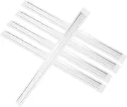 ASAKKURA Aluminum Alloy Squeegee Blade Set 6 Pack Replacement for Window Glass Doors Shower Tile Mirror Car Windscreen Easy to Install and Clean