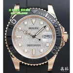 ROLEX 勞力士 YACHT-MASTER 116655 遊艇 玫瑰金 鑽面 40MM 盒單全 未使用品