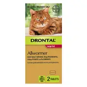 Drontal Wormers For Large Cats 6kg 48 Tablet
