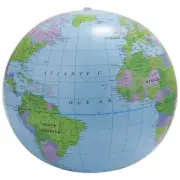 Inflatable Toy Globe Tellurion Training Geography Map Balloon Water Ball 40 cmF1