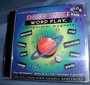 VINTAGE 1997 ILLUMINATIONS OUTER SPACE WORD PLAY GAME. GLOWS IN THE DARK. NEW