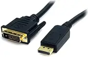 Gold DisplayPort to DVI 1.5M Male-Male Converter Cable for Laptops, Monitors & Projectors