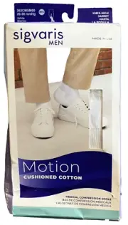 Sigvaris Men Compression Knee High Socks New Motion Cushioned 20-30 mmHg MS