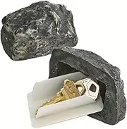 2Pack Stone Decoration,Fake Rock Keys Case,Secret Safe Box,Small Decor Key Organizer,for Home Entryway, Secret Safe Box Faux Small Stone Key Organizer for Outdoor Garden Ornament