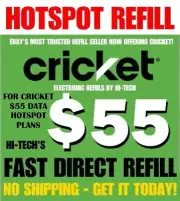 CRICKET $55 ✅ HOTSPOT REFILL ✅ FASTEST REFILLS DIRECT to HOTSPOT GET TODAY