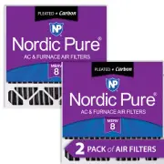 20x20x5 (4 3/8) Honeywell Replacement Furnace Filters MERV 8 Plus Carbon 2 Pack