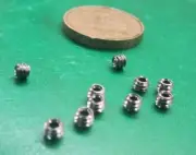 Stainless Steel Hollow Jam Set Screws, 6-32 x 3/32" Height, 10 Pieces