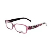Emilio Pucci EP265250053 Women Purple Optical Frame Plastic Printed Oval Eyewear