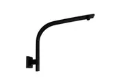 AQUAPERLA Ascend Square Black Gooseneck Wall Shower Arm