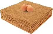 10Pcs Chicken Nesting Pads Reusable Hens Nest Bedding Mats Natural Coconut Palm Hens Nesting Pad 13 x 13 Inches Multifunctional Chicken Nesting Box Liners for Hen Laying Eggs [](Graphic Suit)