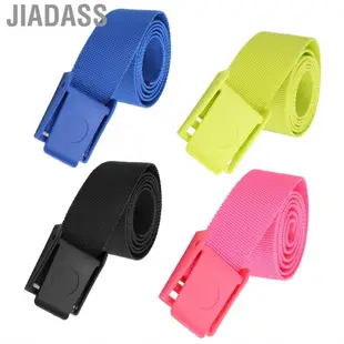 Jiadass 150 公分潛水配重腰帶尼龍織帶腰部附塑膠扣配件
