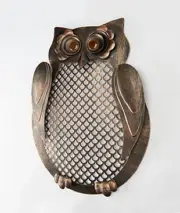 Metal Owl Wall Organizer Indoor Home or Office Decor