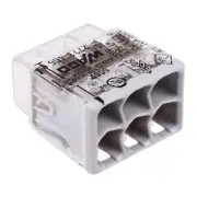 10 x 2773-406 WAGO Compact 6 Way Push Wire Connector 32A
