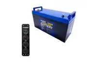 Adventure Kings 12V Accessory Panel + 138Ah AGM Deep Cycle Battery 2 USB sockets
