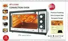 HUGE 45L Convection Rotisserie Grill BBQ Bench Oven 1800W Stainless Steel Facade