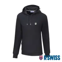 在飛比找PChome24h購物優惠-K-SWISS Hoodie 連帽上衣-男-黑