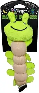 Spunky Pup Glow Caterpillar Plush Dog Toy, Large