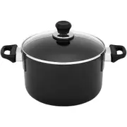Scanpan Classic Induction 26cm/6.5L Aluminium Dutch Oven Round Cookware Black