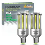 Radar Motion Sensor LED light bulbs, 32W Daylight White 6000K 4000LM (300W Eq...
