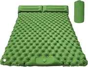 Sleeping Pad for Camping - Double Sleeping Mat with Built-in Foot Pump,Inflatable Hiking Accessories for Backpacking Trekking Travel Car Tent Adventures