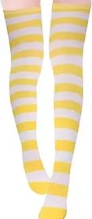 ZANZEA Women Socks Stripe Casual Elegant Over The Knee Thigh High Long Stockings