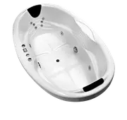 Joya 1700*1180*500mm Gloss White Acrylic 16 Jets Drop in Spa Bath Tub