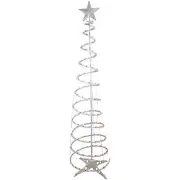 Northlight 6ft Pre-Lit Spiral Christmas Tree Star Tree Topper Multi Color Lights