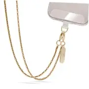 Crossbody Phone Strap Detachable Phone Chain Strap Crossbody Phone Lanyard Gold