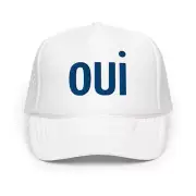 Oui Foam trucker Hat with Embroidery