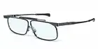 SlimFold Kanda(005) Japan Folding Reading Glasses&Case Gun-Metal/Blue Light+4.00