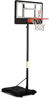 Advwin 2.1m Adjustable Height Basketball Hoop, Portable Basketball System with Base for Home Backyard Use - Outdoor Sports Equipment