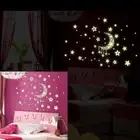 Night Moon Stars DIY Glow in The Dark Luminous Stickers Z7W1