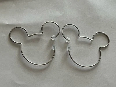 Origami Owl Silver Mickey Mouse Threader Earrings