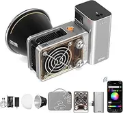 ZHIYUN Molus X60 [Official] 60W RGB Video Light with Grip Battery, Portable COB Photography Lighting, APP Control •CRI 95• TLCI 98• 15 Scenes for Video Recording/Portrait Shooting/TVC(Combo Version)