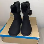 Thereabouts Girls Annaze Black Winter Boots Flat Heel Size-11 M