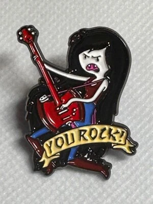 ADVENTURE TIME Marceline YOU ROCK Enamel Pin - Music - Free AU Shipping