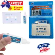 1PC Wet Type Cassette Tape for Head Cleaner + for -Audio deck player AU STOCK