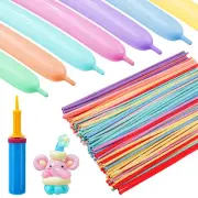 100 Pcs 260Q Balloons Kit with Pump - Premium Latex Twisting Long Balloons to...