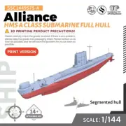 SSMODEL 957S-A 1/144 Military Model Kit HMS A class Submarine Alliance Full Hull