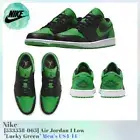 Nike Air Jordan 1 Low Lucky Green 553558-065 Men's US4-14 NEW