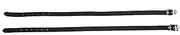 ciciglow Lengthen Spur Straps Leathers with Stainless Steel Buckle, 50cm Black, Horse Tool Accessories