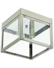 Livex Lighting 2-Light Brushed Nickel Outdoor Ceiling Mount