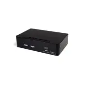 Startech 2 Port Usb Displayport Kvm Switch With Audio - 2 X 1 - 2 X Displayport