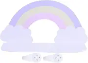 HOLIDYOYO Simple Style Storage Rack Clouds Design Wall Shelf Wall Hanging Organizer for Home