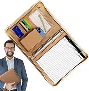 Furtryvl Padfolio for Men,Travel Organizer Pouch for Tablet - Business Folio Organizer with A4 Notepad, Resume Binder Folder, A4 Document Folder, Legal Pad Padfolio for Men & Women
