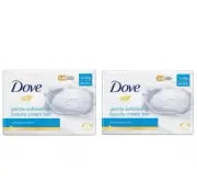2x DOVE Soap Gentle Exfoliating Beauty Cream Bar 4 x 90g (8 Soaps Total)
