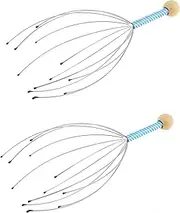 Binxind 2X Metal Finger Neck Scalp Head Stress Relax Massage Massager